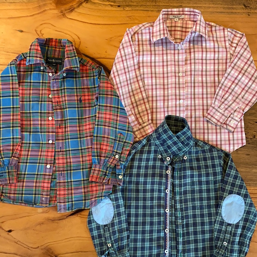 Ralph Lauren, Macleod and Massimo Dutti 4 years old shirts for boys